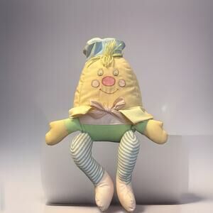 House of Hatten Humpty Dumpty Plush 12". Shelf Sitter Jingles. Vintage *Read